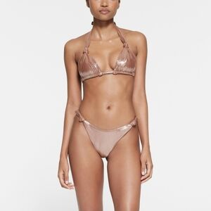 SKIMS Metallic Swimwear Set